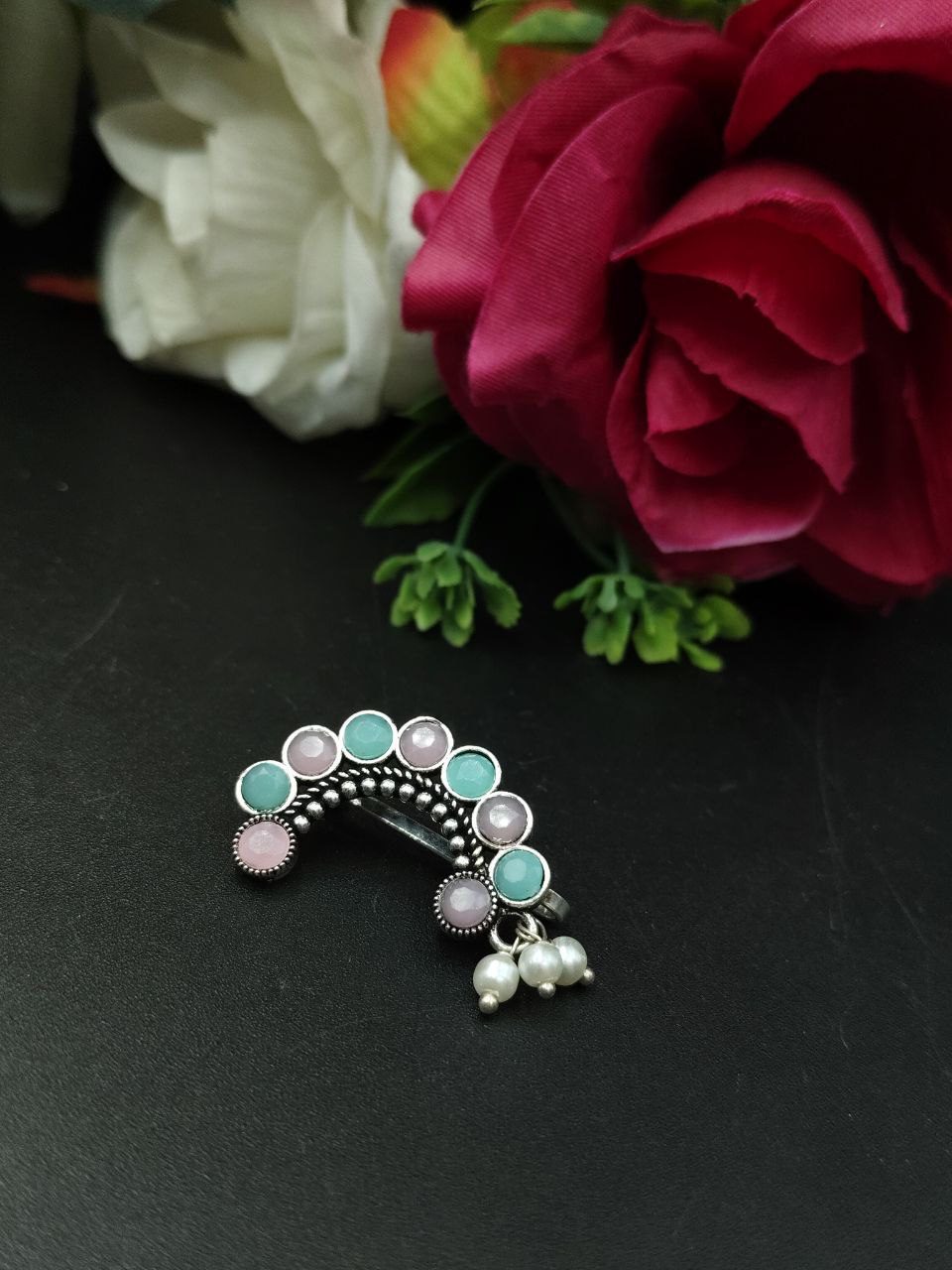 Attractive Oxidised Marathi Nosepin - Maharashtrian Nath - Image 8