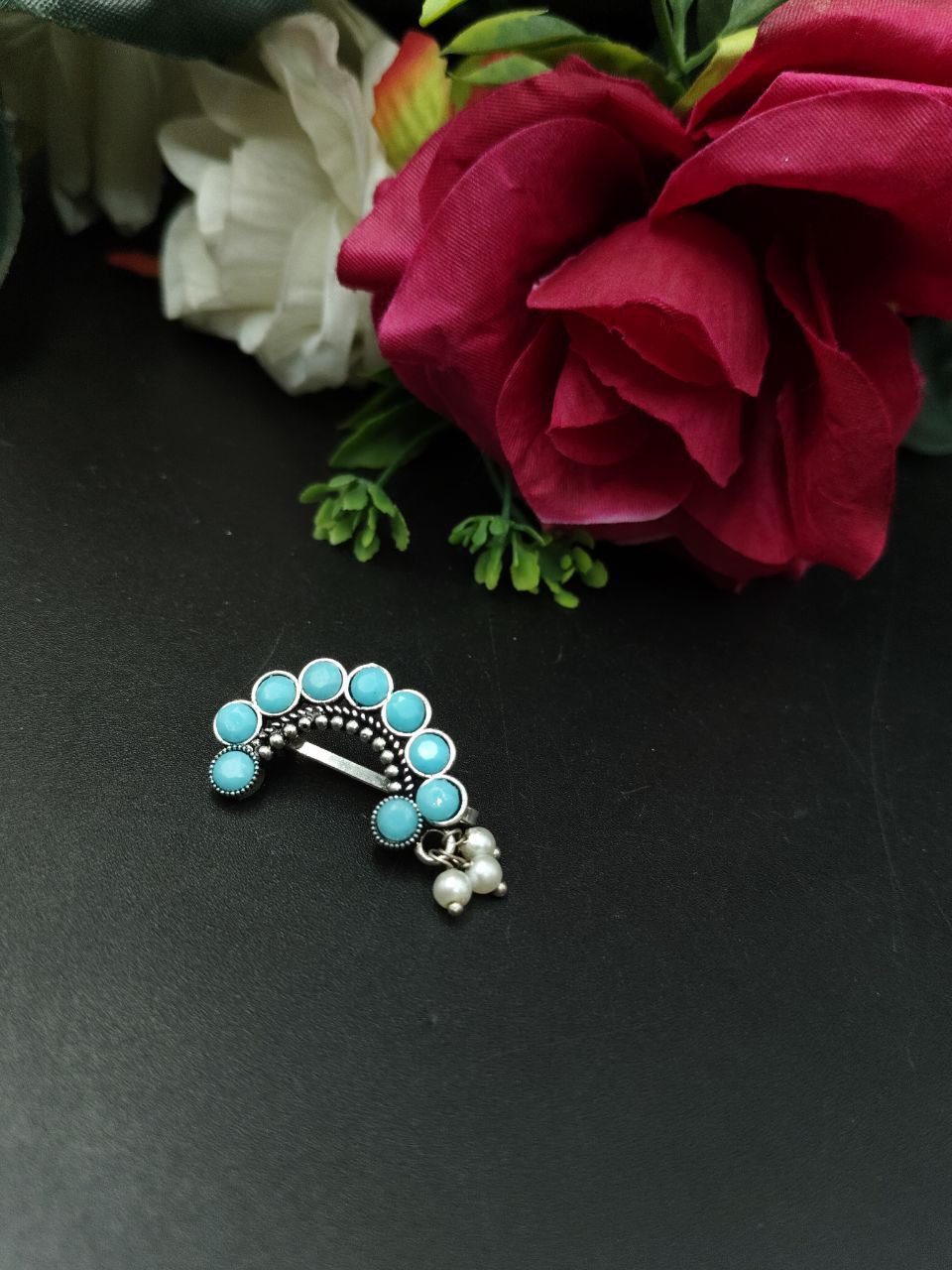 Attractive Oxidised Marathi Nosepin - Maharashtrian Nath - Image 7