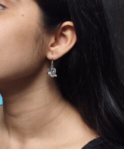 Unique Style Snail Hook Earrings ? Silver Plated Dangler Jewelry