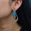Handmade Two-Tone Earrings | Traditional Ethnic Elephant Dangler Perfect Jewelry for Women