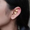 Beautiful Gold Plated Half Moon Earcuff | Lightweight Ethnic Daily Wear Jewelry