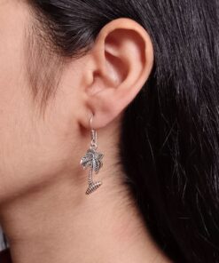 Trendy Tree Design Earrings | German Silver Hook Dangler Perfect for Everyday Wear