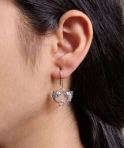 Handcrafted Fish Hook Earrings | German Silver Dangler for Everyday Wear