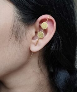 Stylish Round Earcuff | Gold Plated Ethnic and Western Look alike Daily Wear Best Jewelry