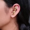Elegant Fish Earcuff | Gold Plated Unique Jewelry for Ethnic and Western Outfits