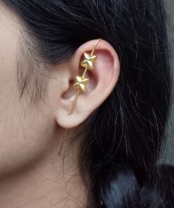 Stylish Gold Plated Star Earcuff | Perfect Ethnic & Western Look Daily Wear Jewelry