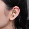 Stylish Floral Art Earcuff | Gold Plated Best Ethnic Jewelry for Women