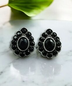 Stylish Oxidized Toe Ring | Silver Replica Ethnic Stone Work Amazing Jewelry for Women