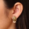 Lightweight Pearl Stud Earrings | Gold Plated Daily Use Best Jewelry for Girls