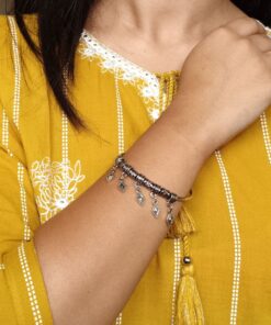 Handcrafted Best Charm Bangles | German Silver Ethnic Jewelry for Festivals