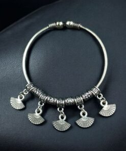 Alternative view of Elegant German Silver Bangles | Unique Charm Ethnic Jewelry for Daily Wear