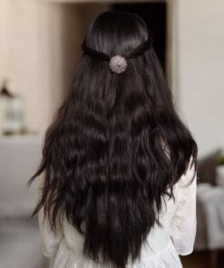 Exclusive Oxidized Floral Art Hair Pin | Handmade Silver Replica Ethnic Accessory Premium Jewelry