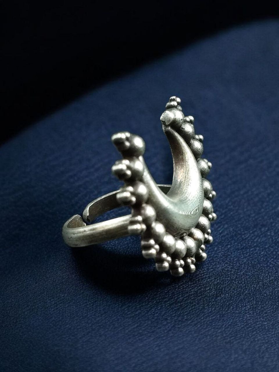 Designer Adjustable Ring | Silver Replica Daily Wear Perfect Jewelry for Girls - Image 4