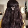 Elegant Butterfly Hair Pin | Oxidized Silver Replica Daily Wear Accessory