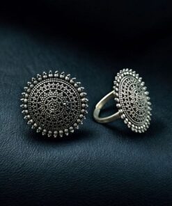 Trendy Oxidized Toe Ring | Silver Plated Comfortable Daily Wear Jewelry