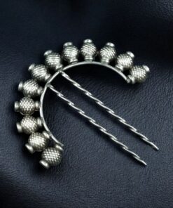 Alternative view of Silver Replica Premium Oxidized Juda Pin | Trendy Hair Accessories For Women