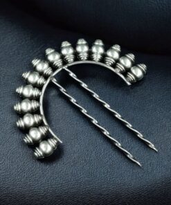 Alternative view of Unique Oxidized Ethnic Juda Pin | Hair Accessory for Daily Wear