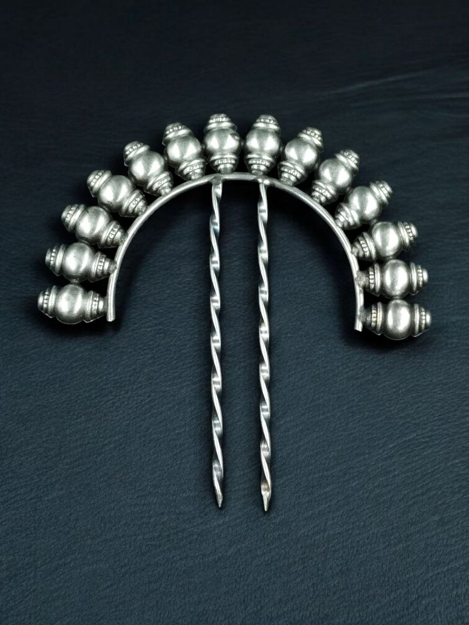 Unique Oxidized Ethnic Juda Pin | Hair Accessory for Daily Wear - Image 4