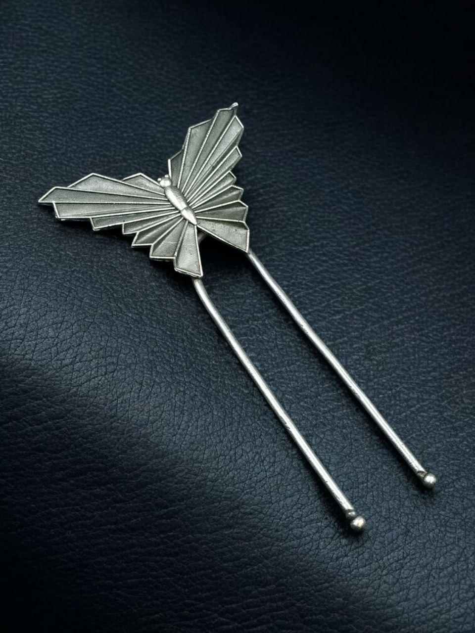 Elegant Butterfly Juda Pin | Oxidized Trendy Hair Accessory for Women - Image 2