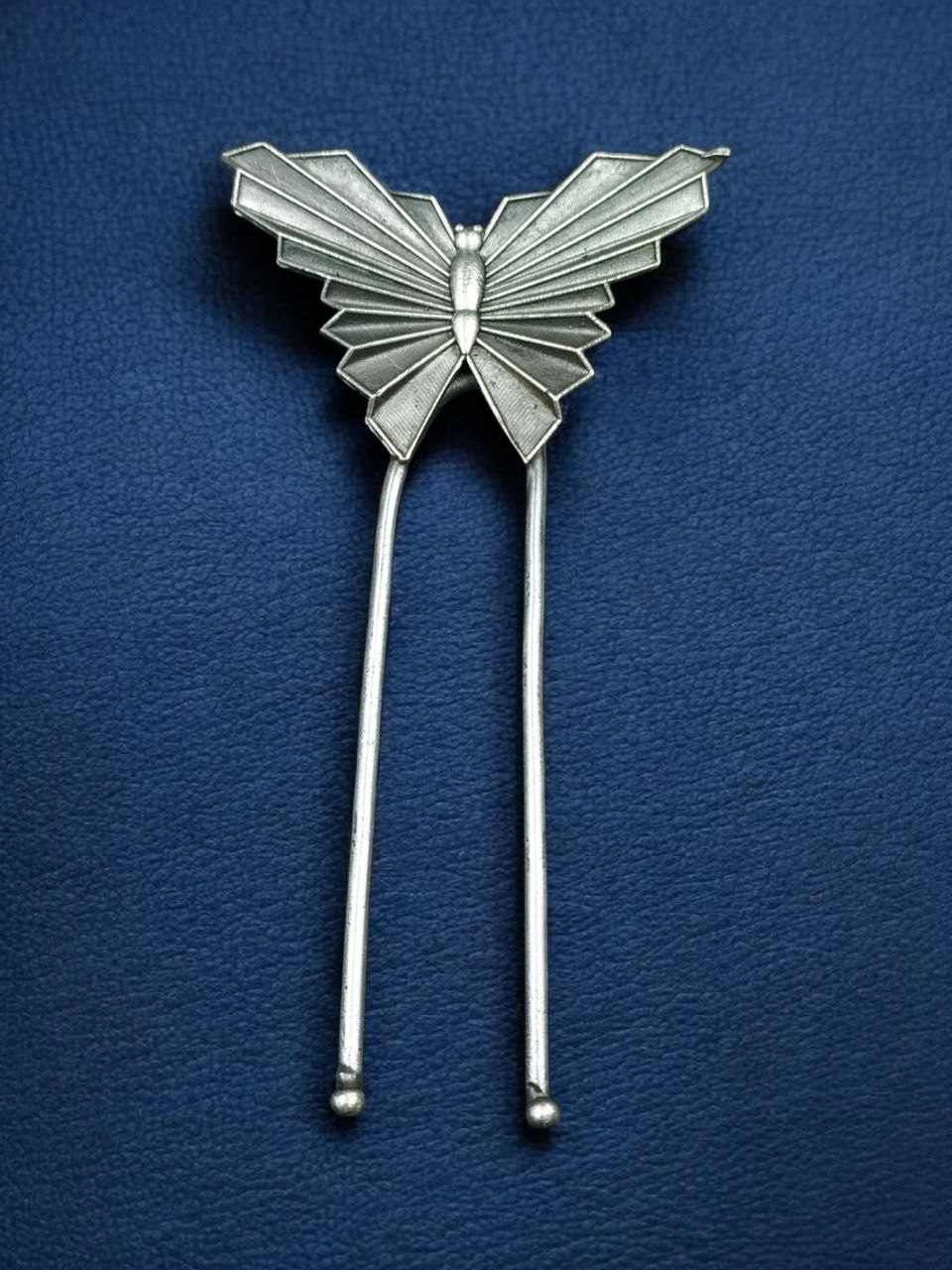 Elegant Butterfly Juda Pin | Oxidized Trendy Hair Accessory for Women - Image 4