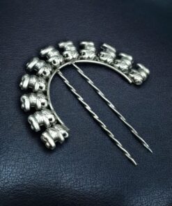 Alternative view of Vintage Look Elephant Juda Pin | Premium Oxidized Hair Accessory for Girls