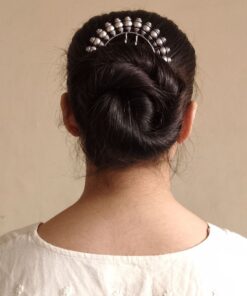 Unique Oxidized Ethnic Juda Pin | Hair Accessory for Daily Wear