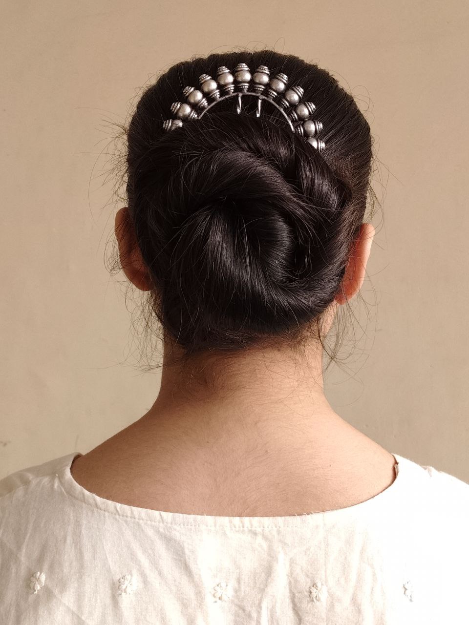 Unique Oxidized Ethnic Juda Pin | Hair Accessory for Daily Wear