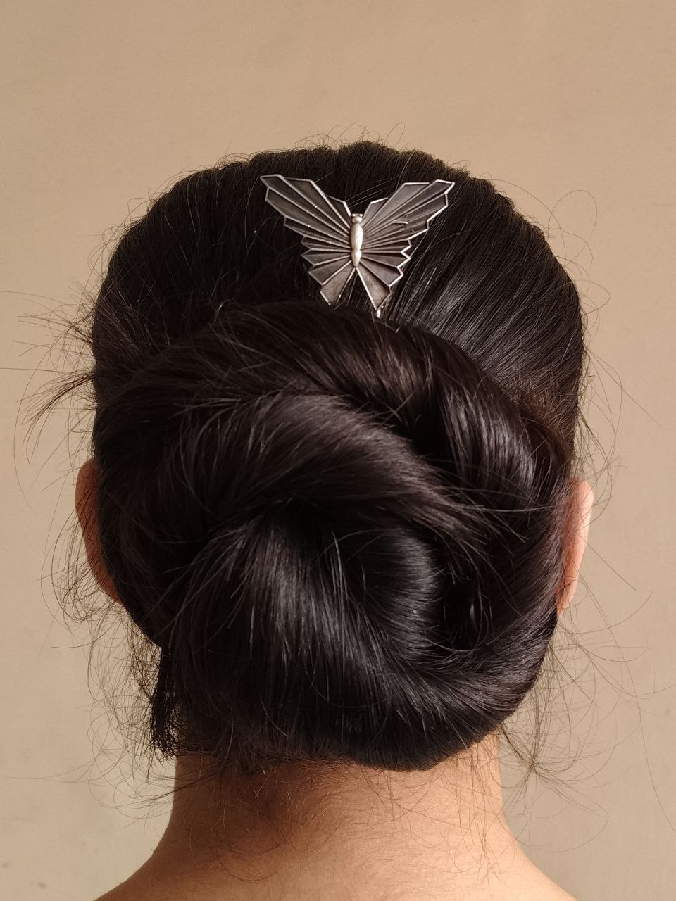 Elegant Butterfly Juda Pin | Oxidized Trendy Hair Accessory for Women - Image 3