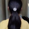 Elegant Oxidized Hair Pin | Silver Replica Hair Accessory For Women
