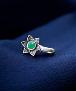 Oxidized Flower Press Nose Pin | Elegant Best Daily Wear Jewelry