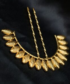 Alternative view of Unique Design Gold Plated Juda Pin | Elegant Hair Accessory for Women