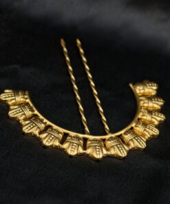 Alternative view of Premium Exclusive Gold Plated Juda Pin | Trendy Bun Hair Accessory