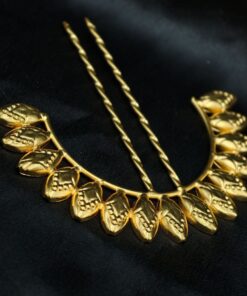 Alternative view of Elegant Handmade Gold Plated Juda Pin | Elegant Ethnic Hair Accessory for Women