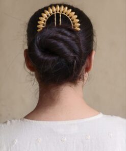 Unique Design Gold Plated Juda Pin | Elegant Hair Accessory for Women