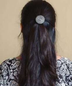 Exclusive Oxidized Hair Pin | Silver Replica Premium Ethnic Hair Jewelry