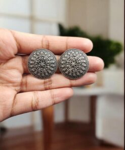 Alternative view of Silver Replica Daily Wear Stud Earrings | Comfortable Jewelry For Girls