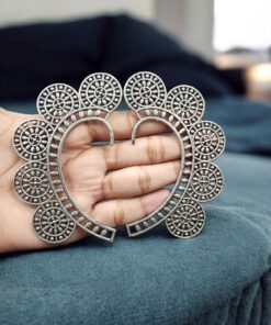 Alternative view of Beautiful Circle Earcuff | Oxidized Silver Replica Non-Piercing Statement Jewelry