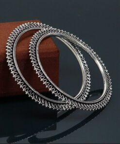 Adorable Oxidised Chudiya German Silver Bangle For Girls