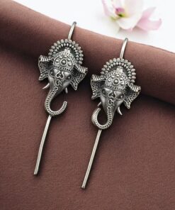 Unique Design Ganesha Earcuff | Silver Replica ? Spiritual Oxidized Jewelry