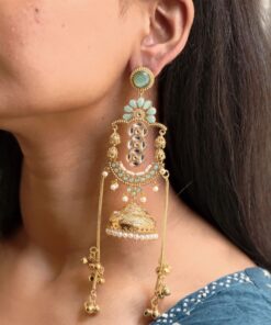 Premium Long Kashmiri Jhumka Earrings with Traditional Adorable Designs
