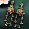Golden Kashmiri Jhumka Earrings ? Traditional Attractive Dangle Jewelry