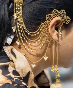 Elegant Floral Art Non Piercing Kashmiri Jhumka for Women | Beautiful Gift For Her