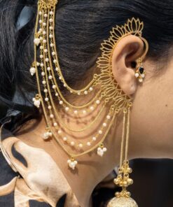 Elegant Non Piercing Lotus Jhumka Earring for Girls