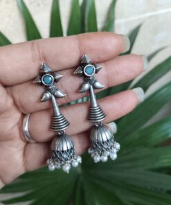Unique Silver Dangler Jhumka Earrings | Amazing Statement Earrings for Stylish Party Wear Look
