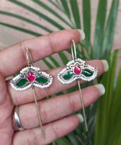 Alternative view of Beautiful Handmade Lotus Earcuff Statement Jewelry for Party Wear