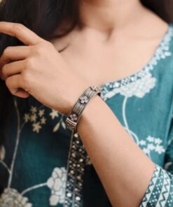 Alternative view of Attractive Silver Replica Bracelet with Elegant Traditional Art Work