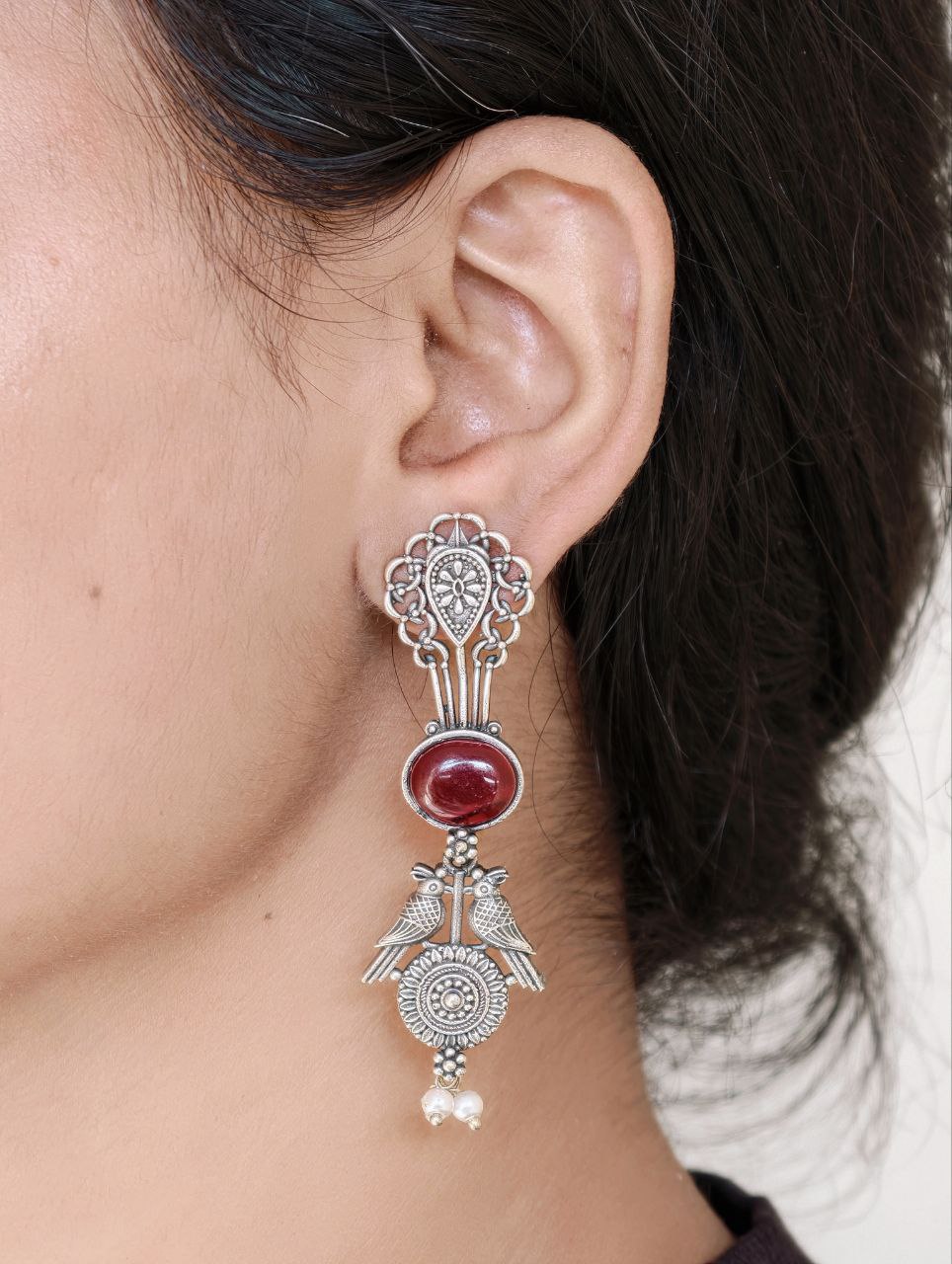 Vintage Bird Earring with Artistic Amazing Antique Style Jewelry