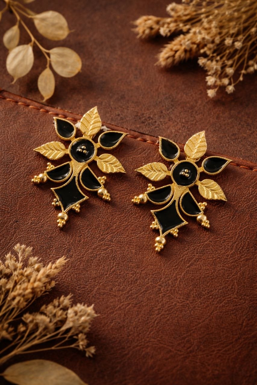 Handmade Floral Earring Leaf Design for Graceful Everyday Wear - Image 5