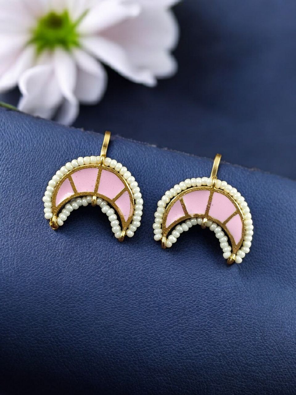 Radiant Golden Moon Bugadi Earrings for Ethnic Elegance - Image 7