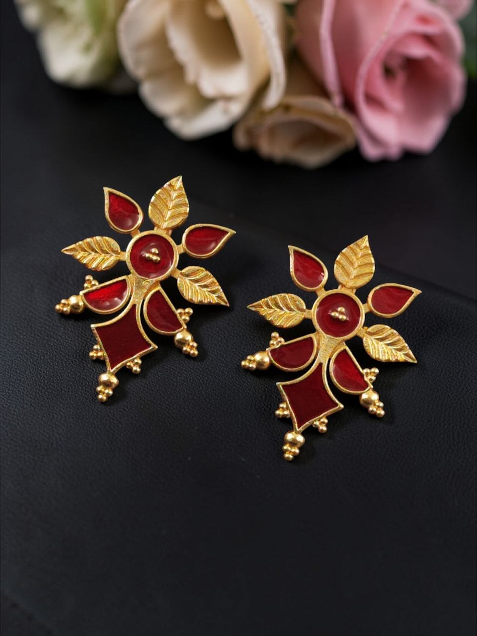 Handmade Floral Earring Leaf Design for Graceful Everyday Wear - Image 7